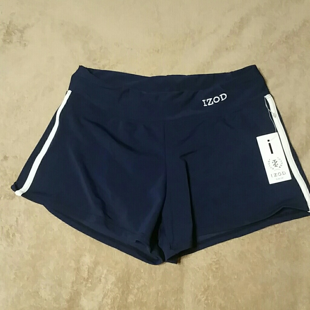 Girl's Navy Blue IZOD Swim Shorts sz 6